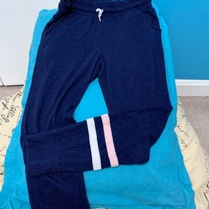 Old Navy Sweatpants. Pink and white stripe on leg